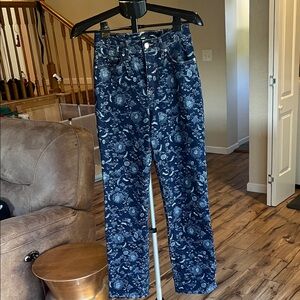 Express Floral Blue Women's Jeans